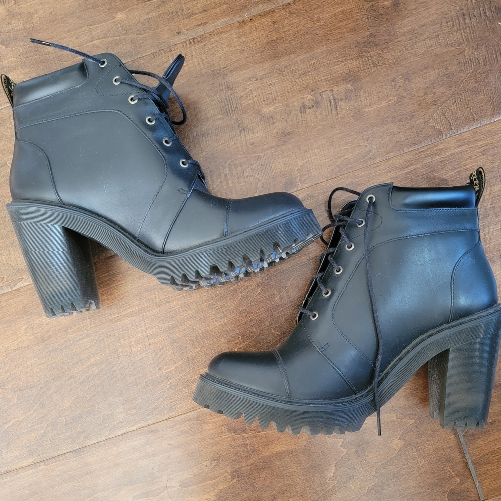 Dr. Martens Black Heeled Boots